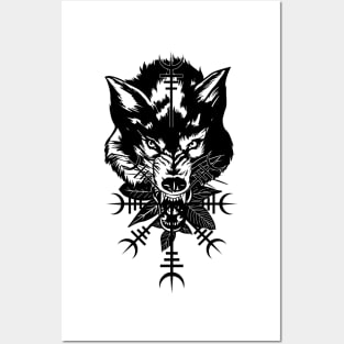 Wolf Head Posters and Art